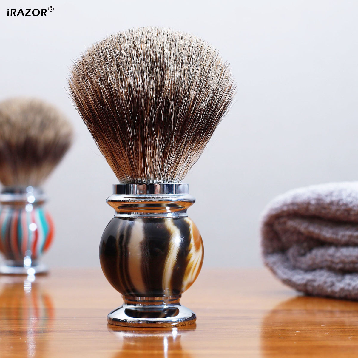 Men'S Grooming Organizer - Brocha de afeitar iRAZOR Silvertip para