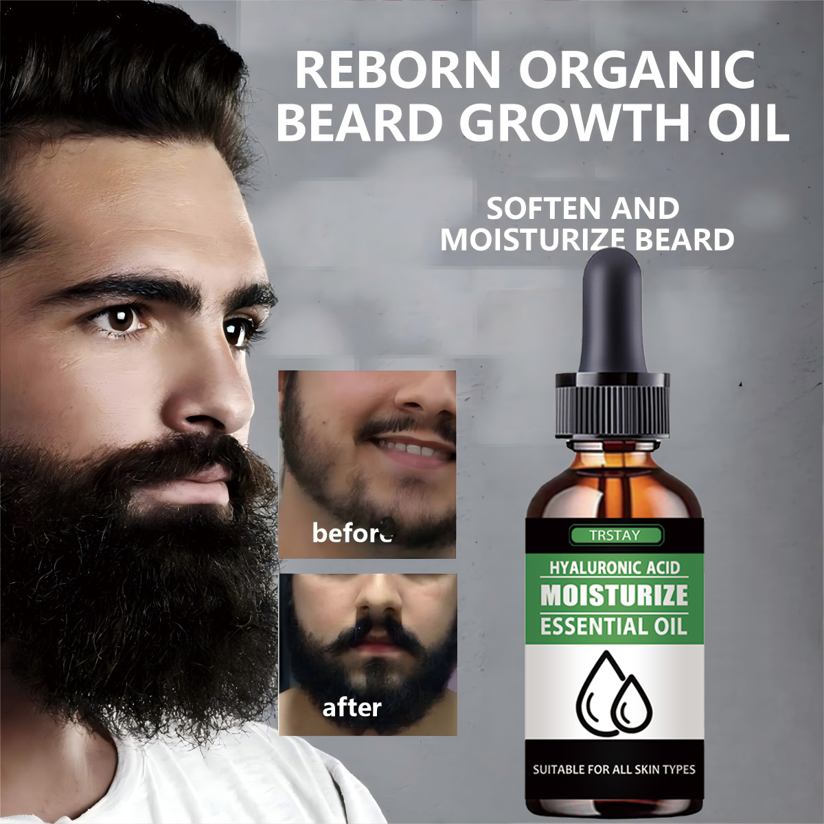 Men'S Grooming And Skin Care - 100% Natural acelera el vello Facial