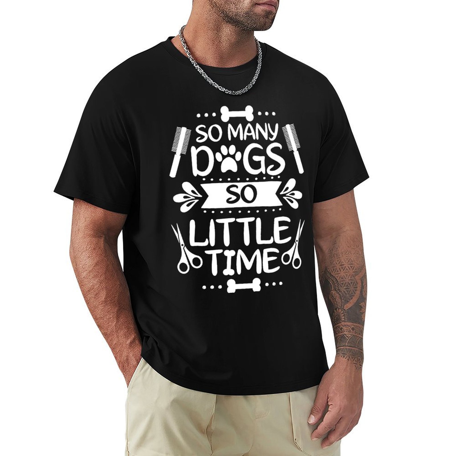Men'S Grooming Ideas - Camiseta con Estampado Casual para Peluquero