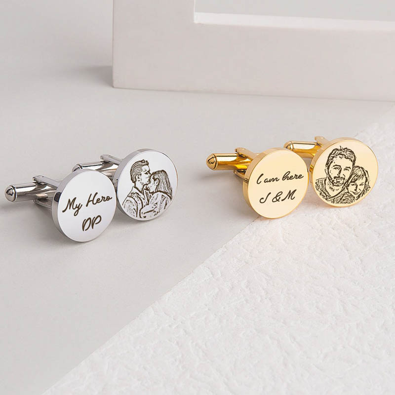 Men'S Grooming For Engagement - Cuflinks personalizados para compromiso de boda,
