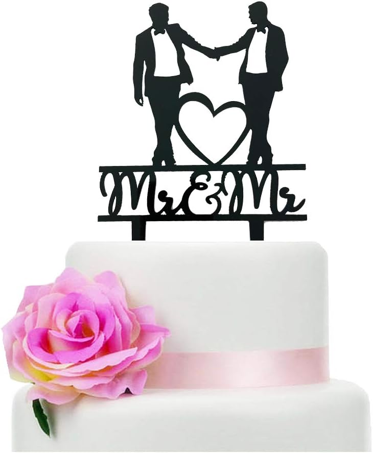 Mr & Mr Cake Topper, decoració - Men'S Grooming For Engagement reseña y precio