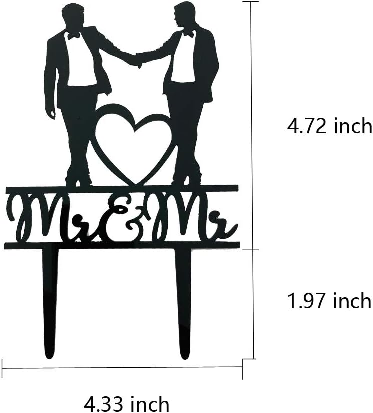 Mr & Mr Cake Topper, decoració - Men'S Grooming For Engagement reseña y precio