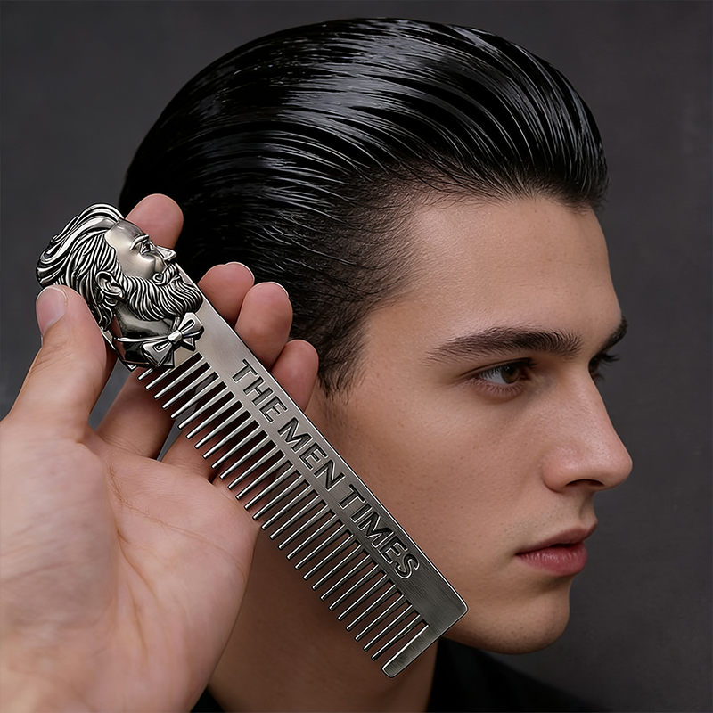 Peine de metal vintage retro p - Men'S Grooming Oil reseña y precio