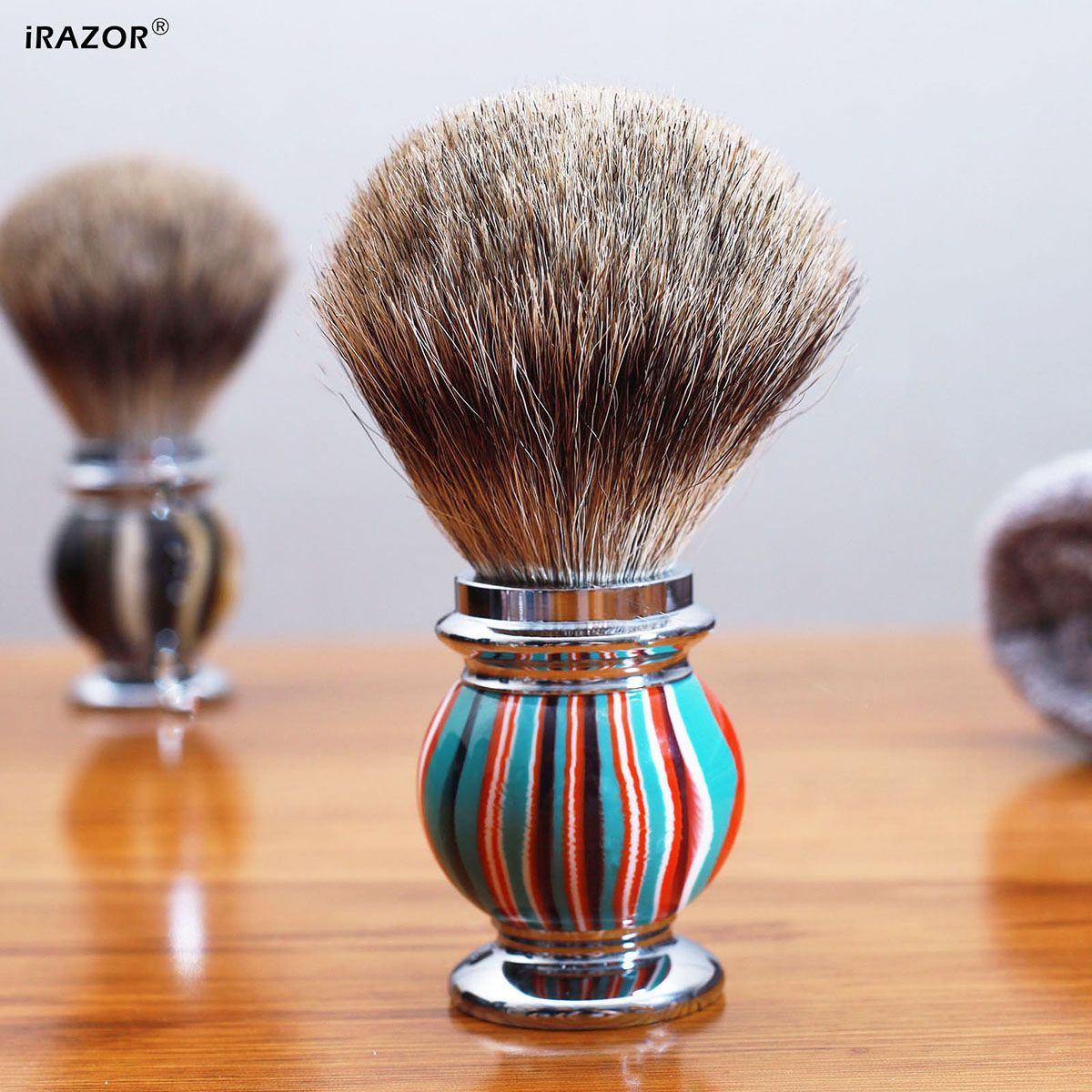 Brocha de afeitar iRAZOR Silve - Men'S Grooming Organizer reseña y precio