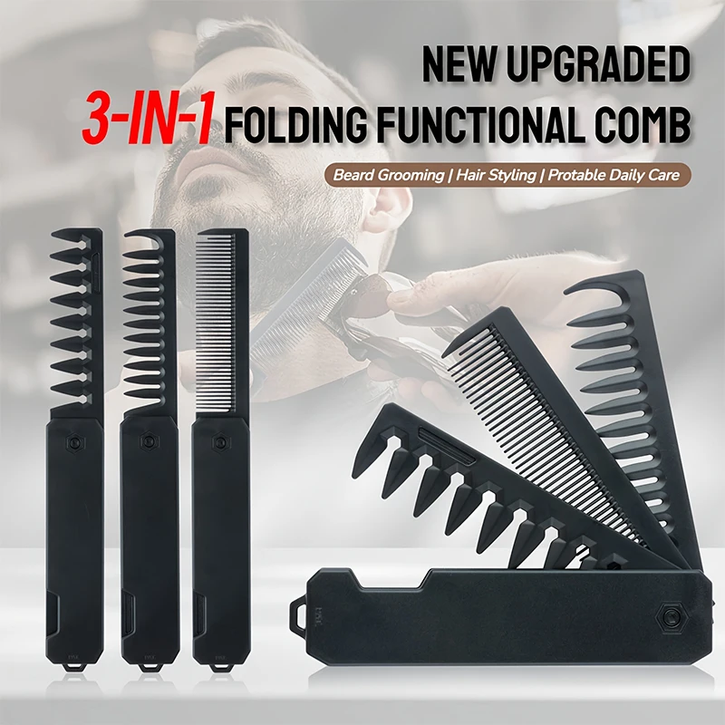 Peine de barba plegable 3 en 1 - Men'S Grooming Organizer reseña y precio