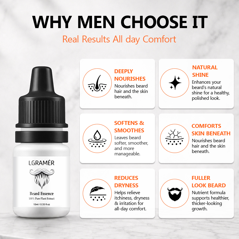 Suero para el Crecimiento de l - Men'S Grooming Oil reseña y precio