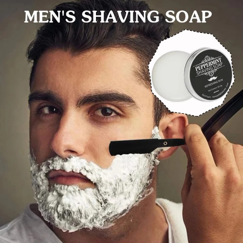 Jabón de Afeitar de Menta 60g, - Men'S Grooming And Skin Care reseña y precio